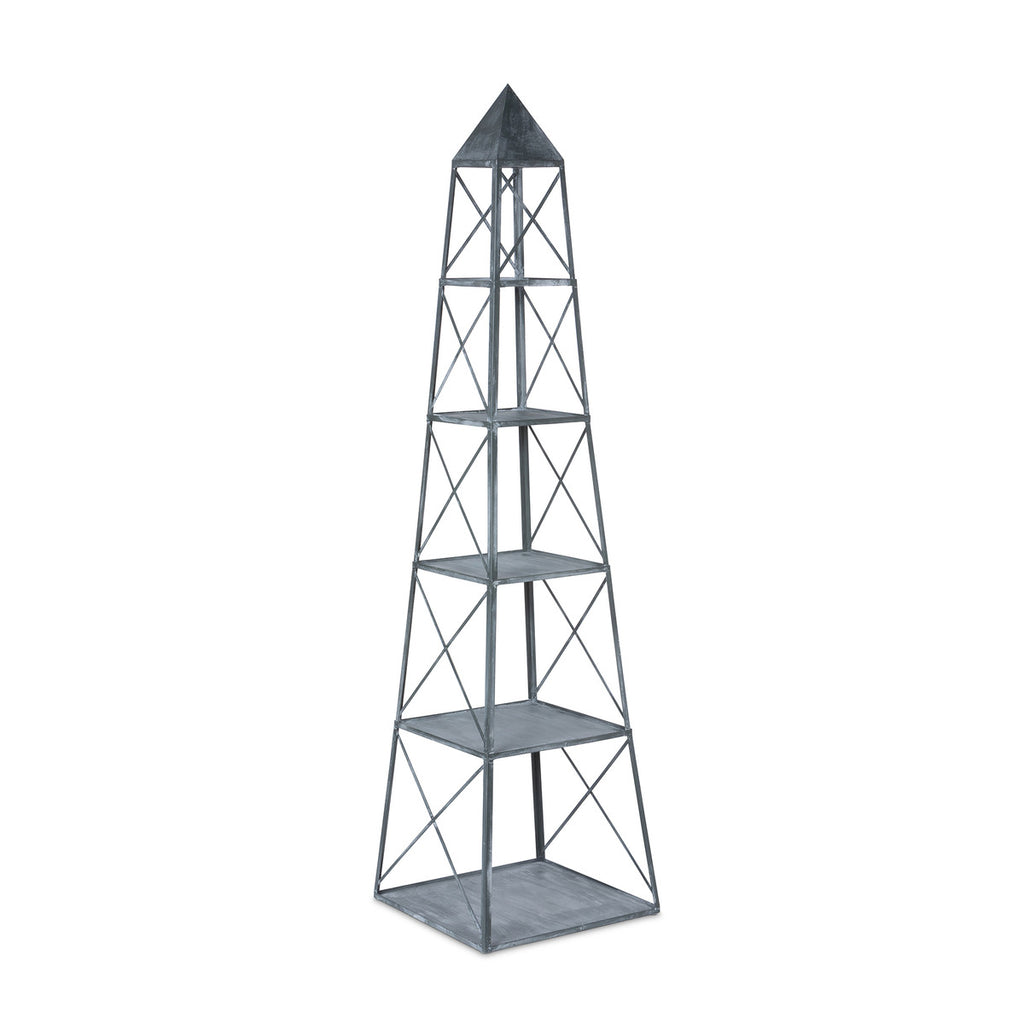 Stackable Galvanized Obelisk - Bombay Mercantile