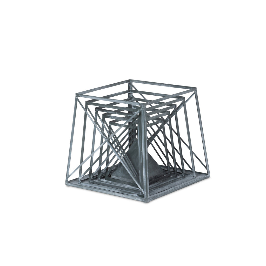 Stackable Galvanized Obelisk - Bombay Mercantile