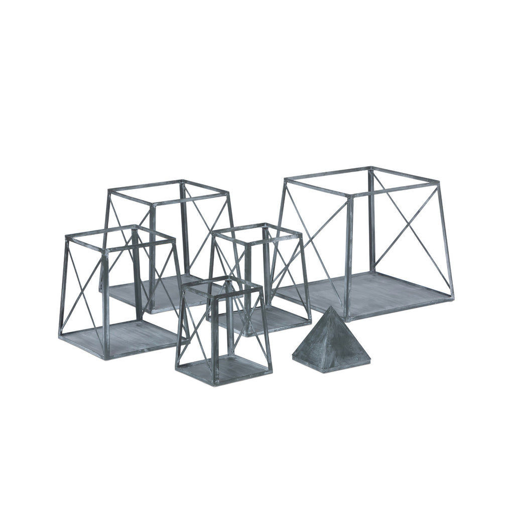 Stackable Galvanized Obelisk - Bombay Mercantile