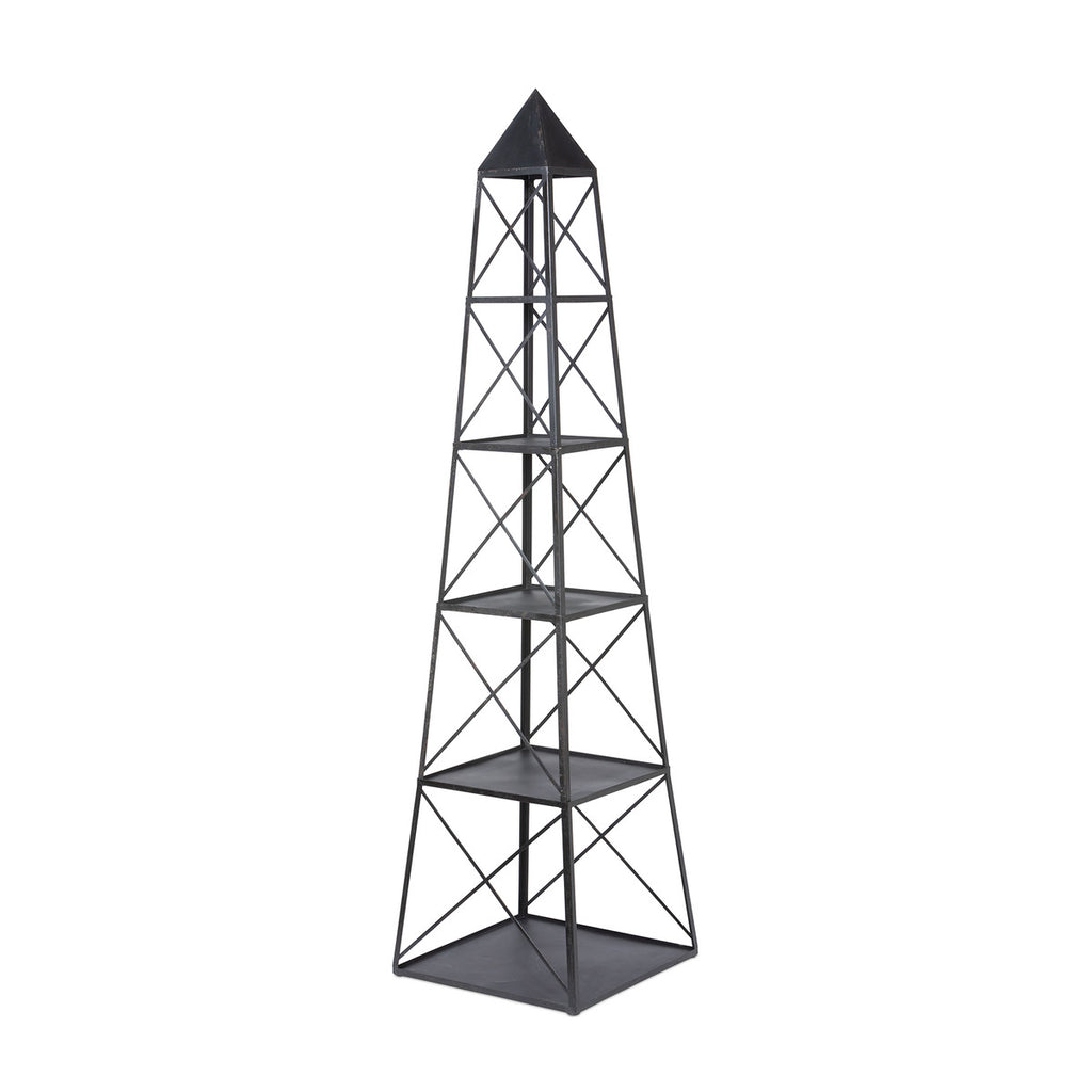 The Stackable Antique Black Obelisk - Bombay Mercantile