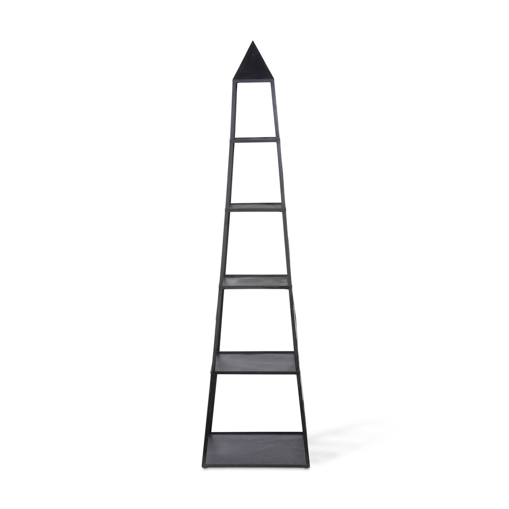 The Stackable Antique Black Obelisk - Bombay Mercantile