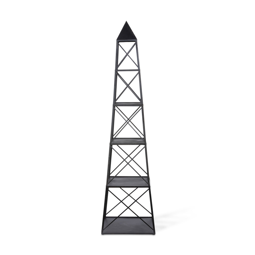 The Stackable Antique Black Obelisk - Bombay Mercantile