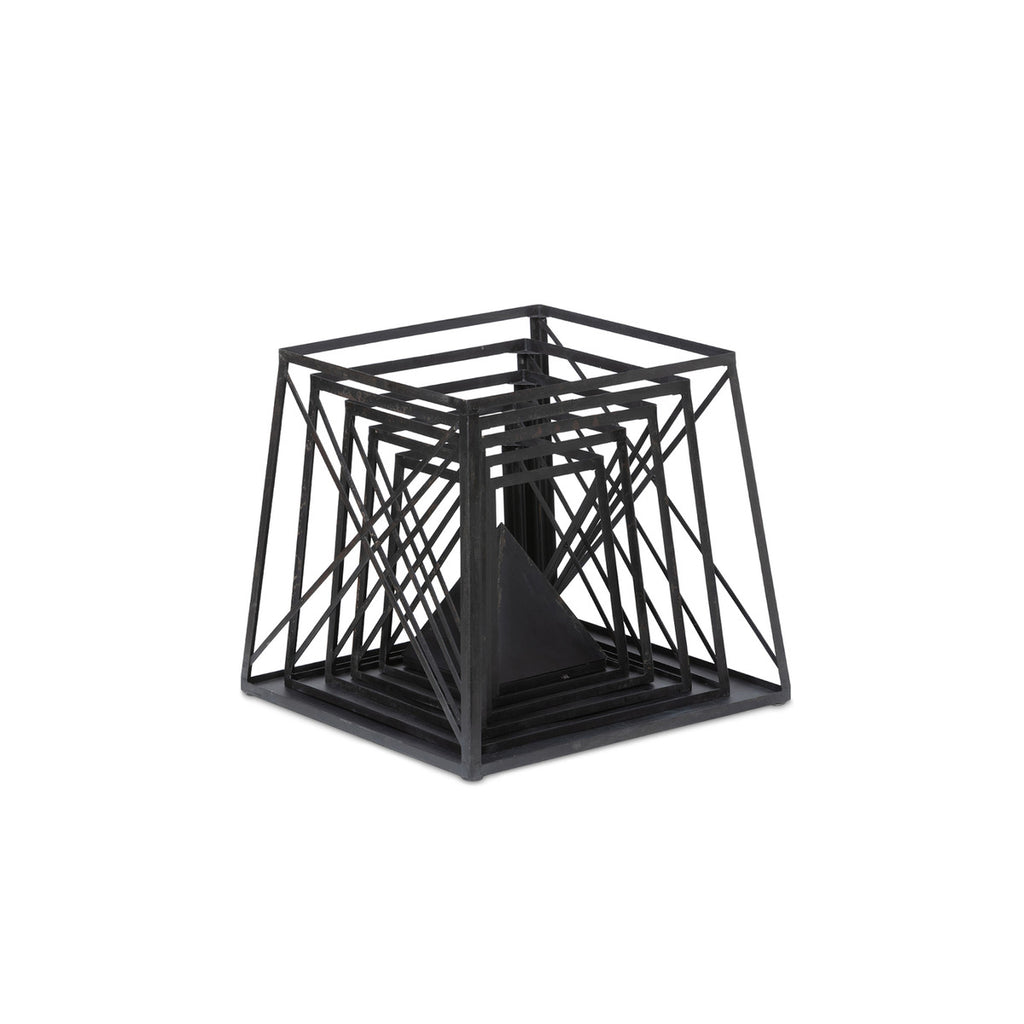 The Stackable Antique Black Obelisk - Bombay Mercantile
