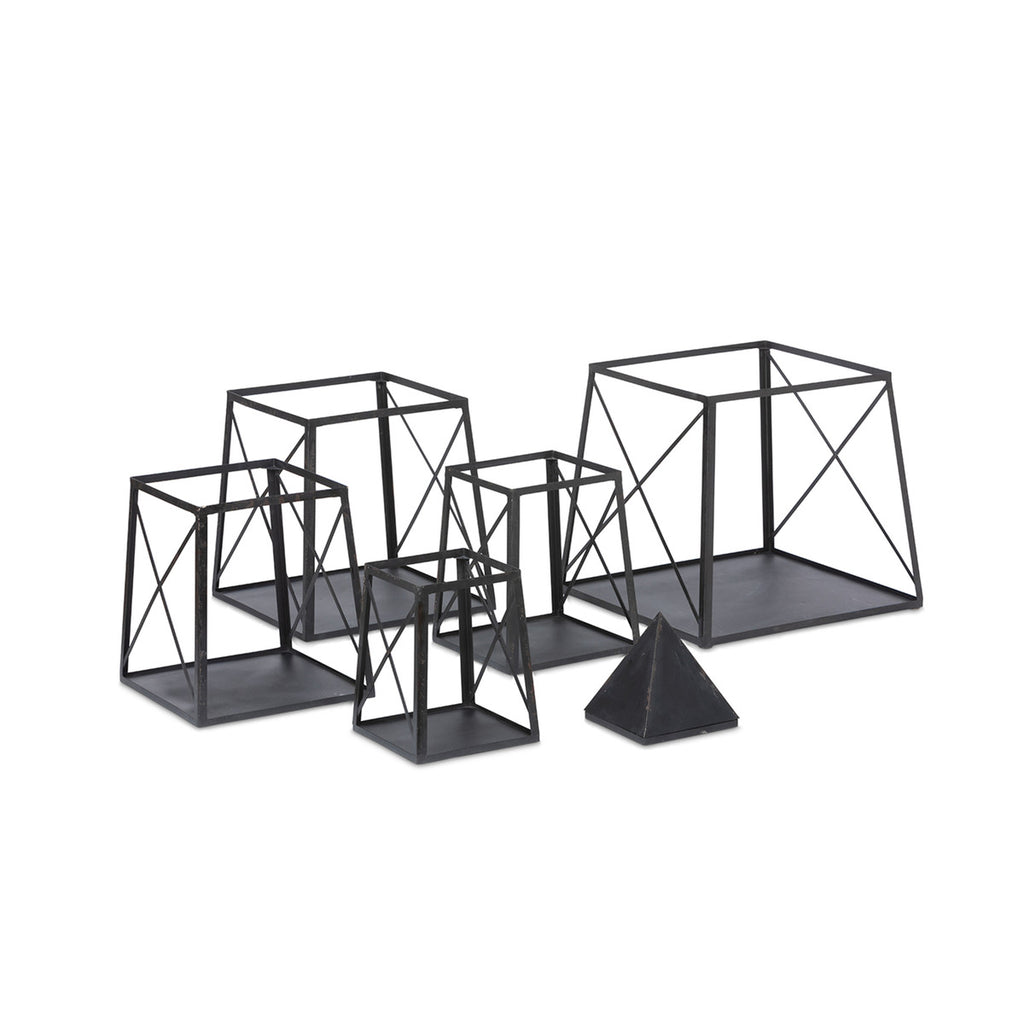 The Stackable Antique Black Obelisk - Bombay Mercantile