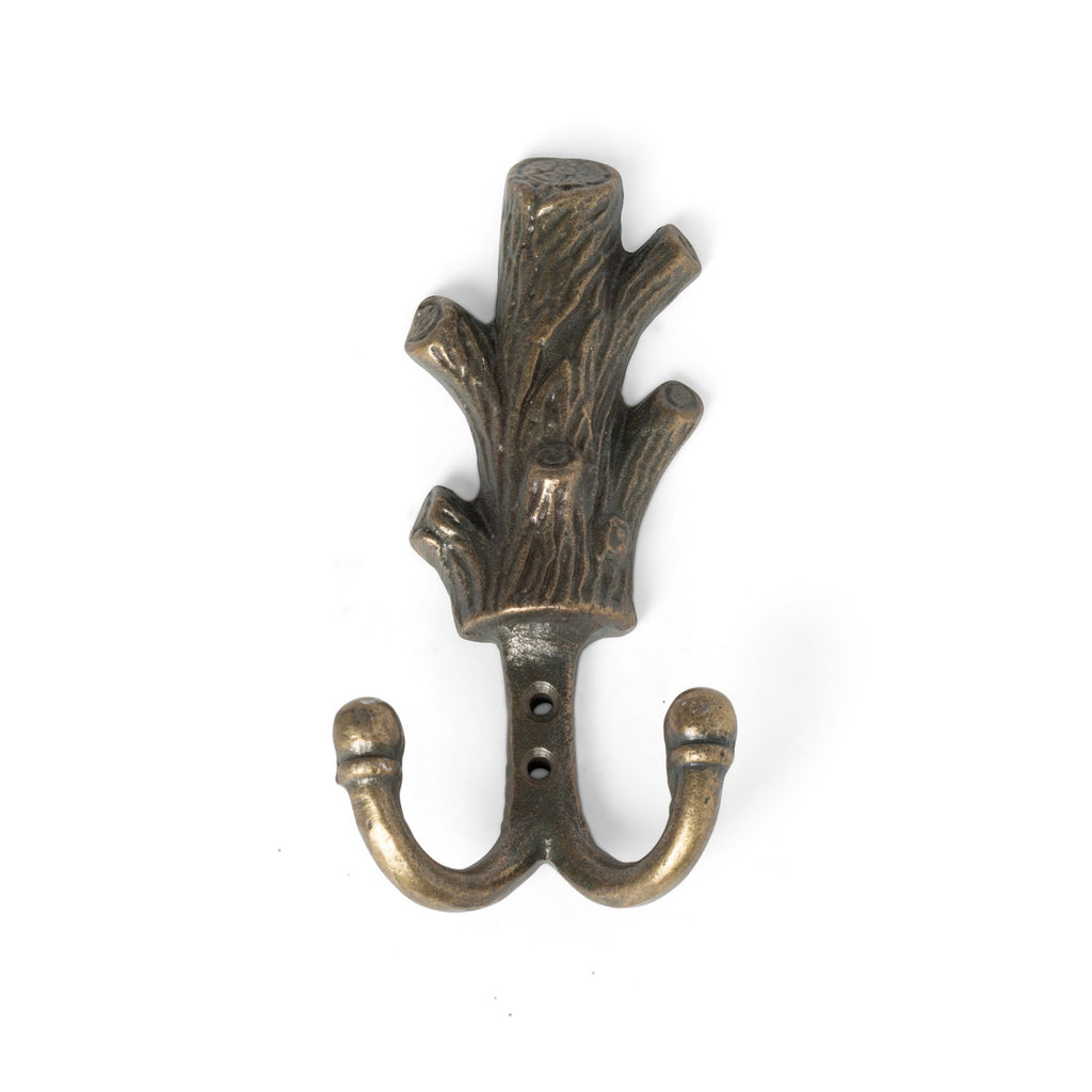 Tree Trunk Double Wall Hook - Bombay Mercantile