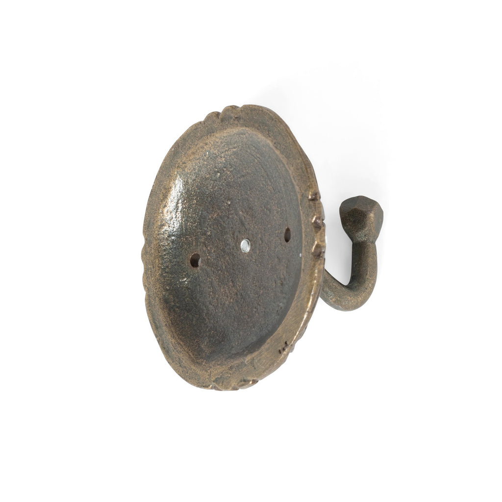 Scroll Antique Brass Wall Hook - Bombay Mercantile
