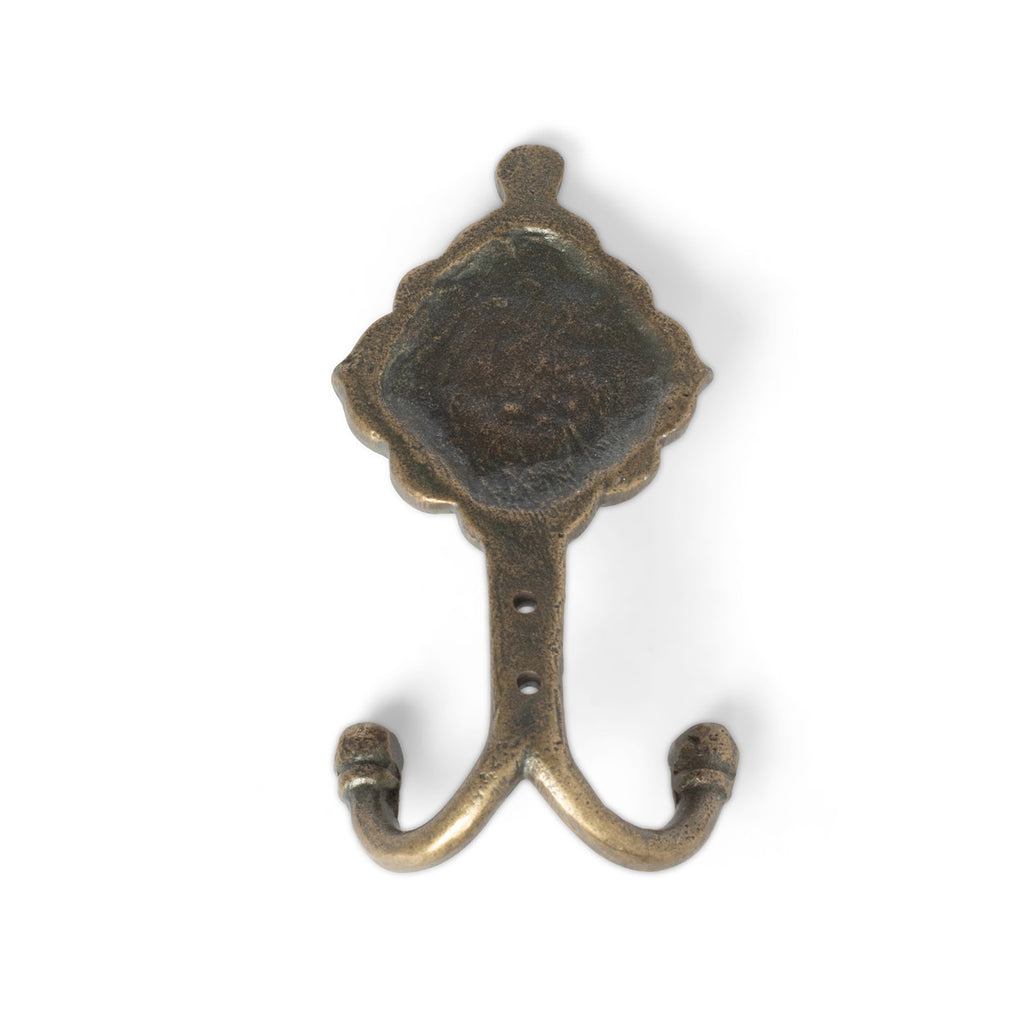 Medallion Double Wall Hook - Bombay Mercantile