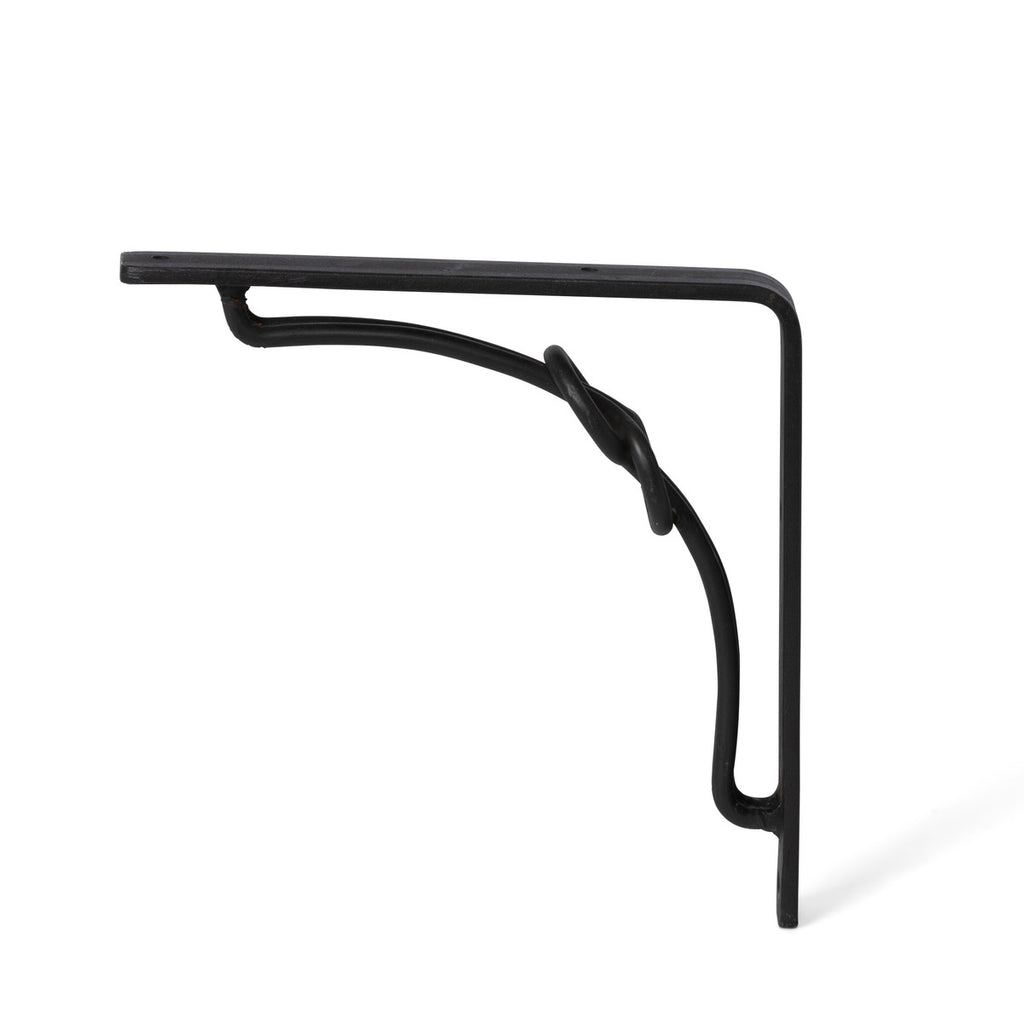 Knotted Forged Iron Wall Bracket - Bombay Mercantile