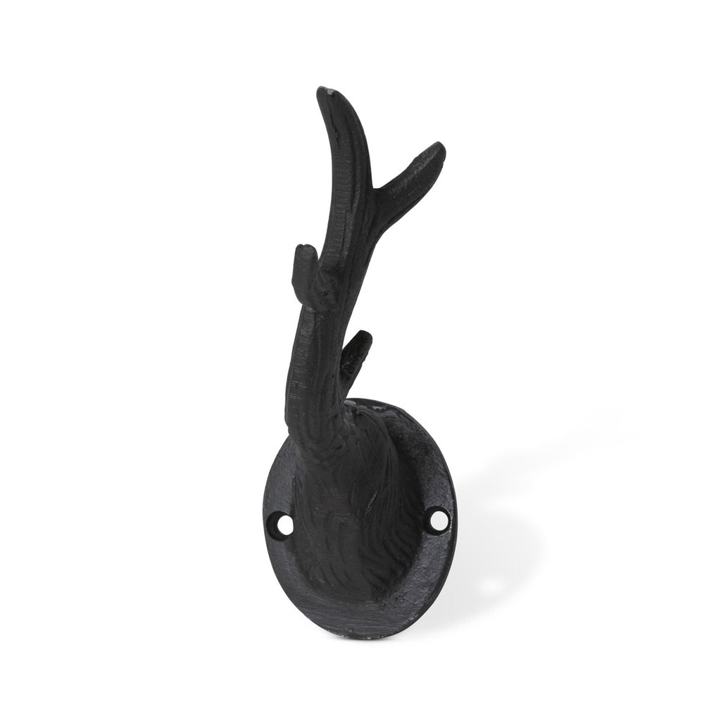 Stag Horn Iron Wall Hook - Bombay Mercantile