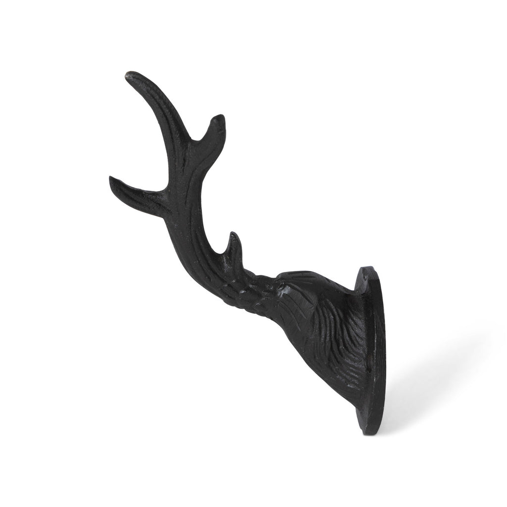 Stag Horn Iron Wall Hook - Bombay Mercantile