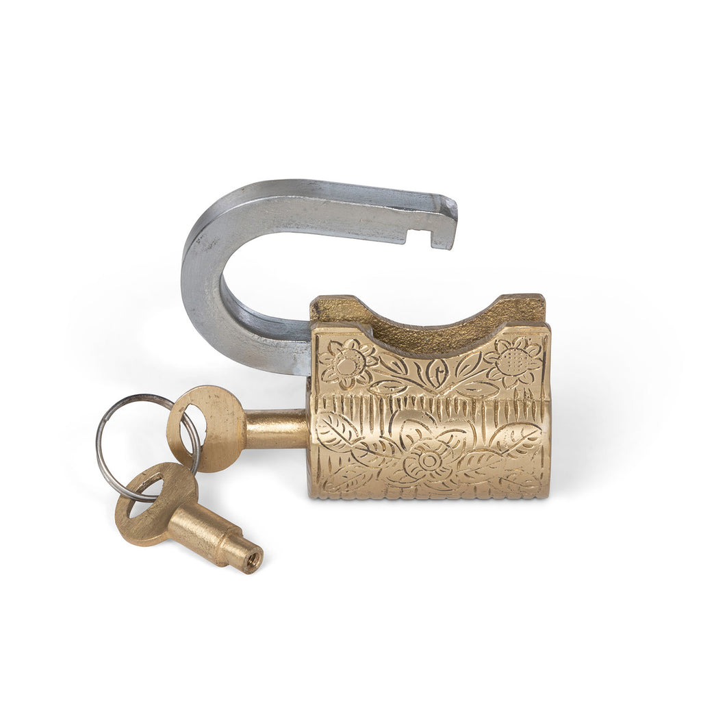Patterned Padlock - Bombay Mercantile
