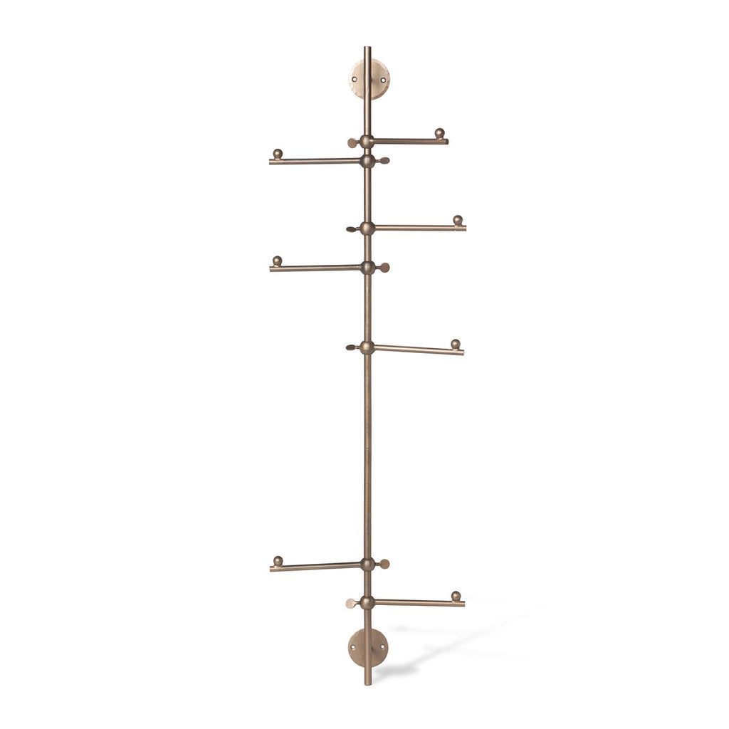 Vertical Coat Rack, 7 Hooks - Bombay Mercantile