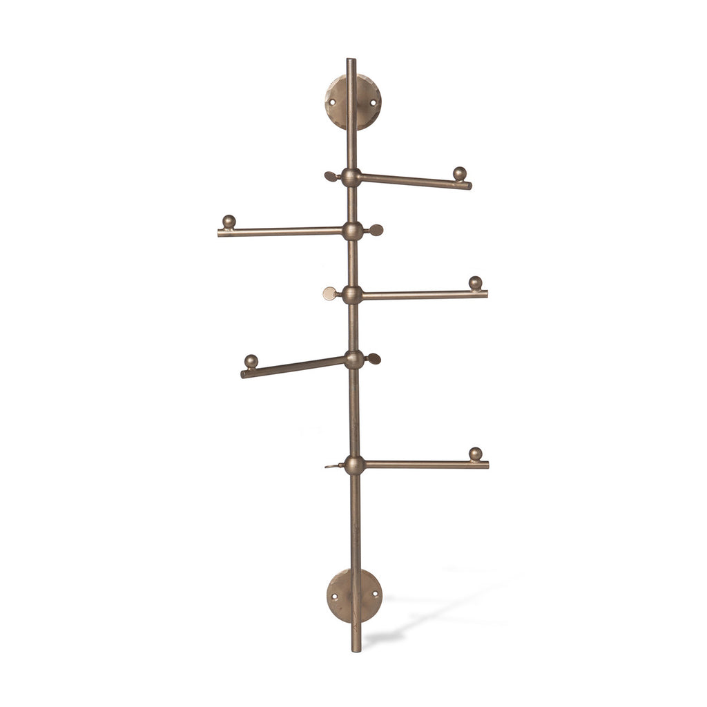 Vertical Coat Rack, 5 Hooks - Bombay Mercantile