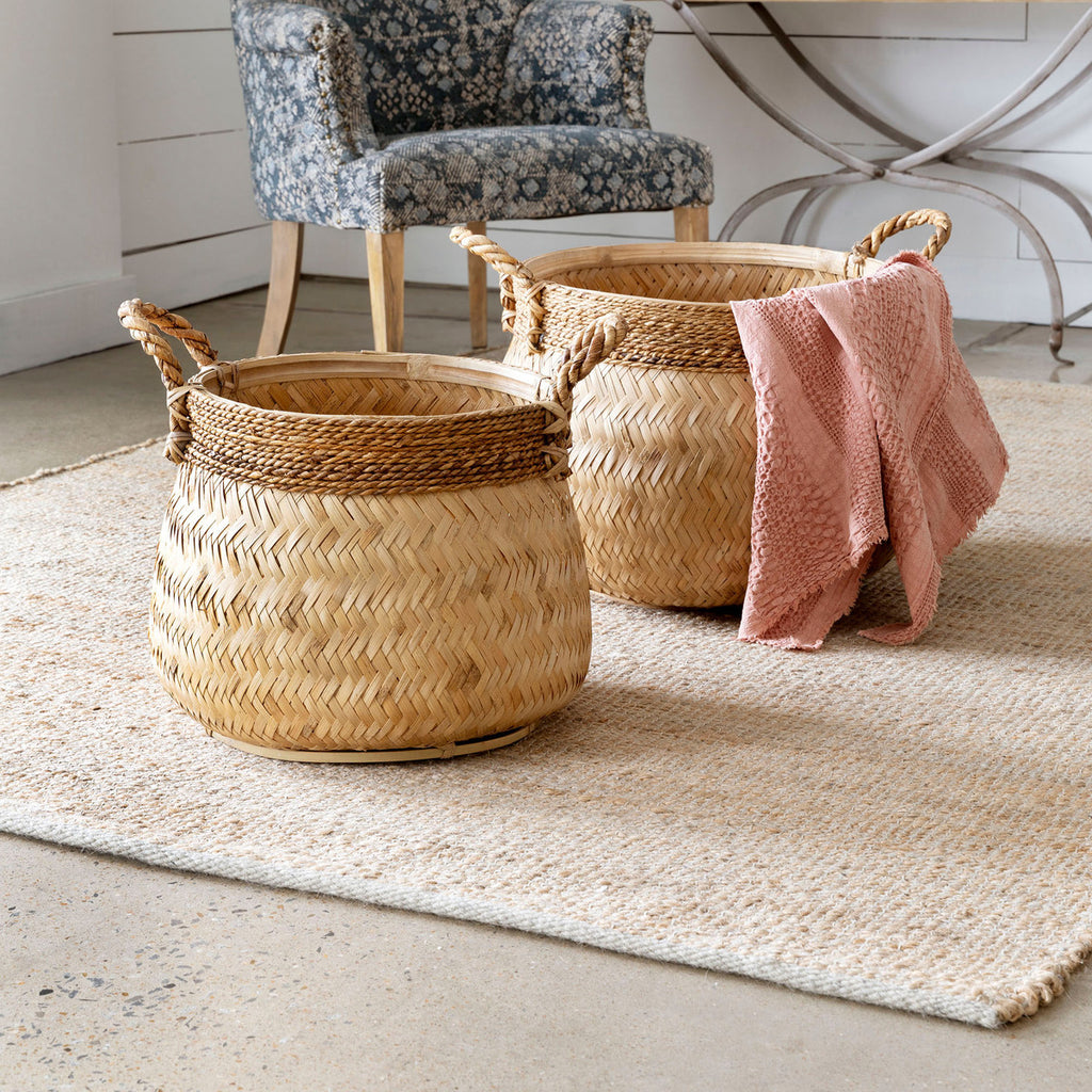 Aspen Hand Woven Natural Felted Wool Rug - Bombay Mercantile