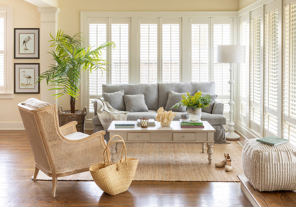 Indoor/Outdoor Ardwick Pattern Pouf - Bombay Mercantile