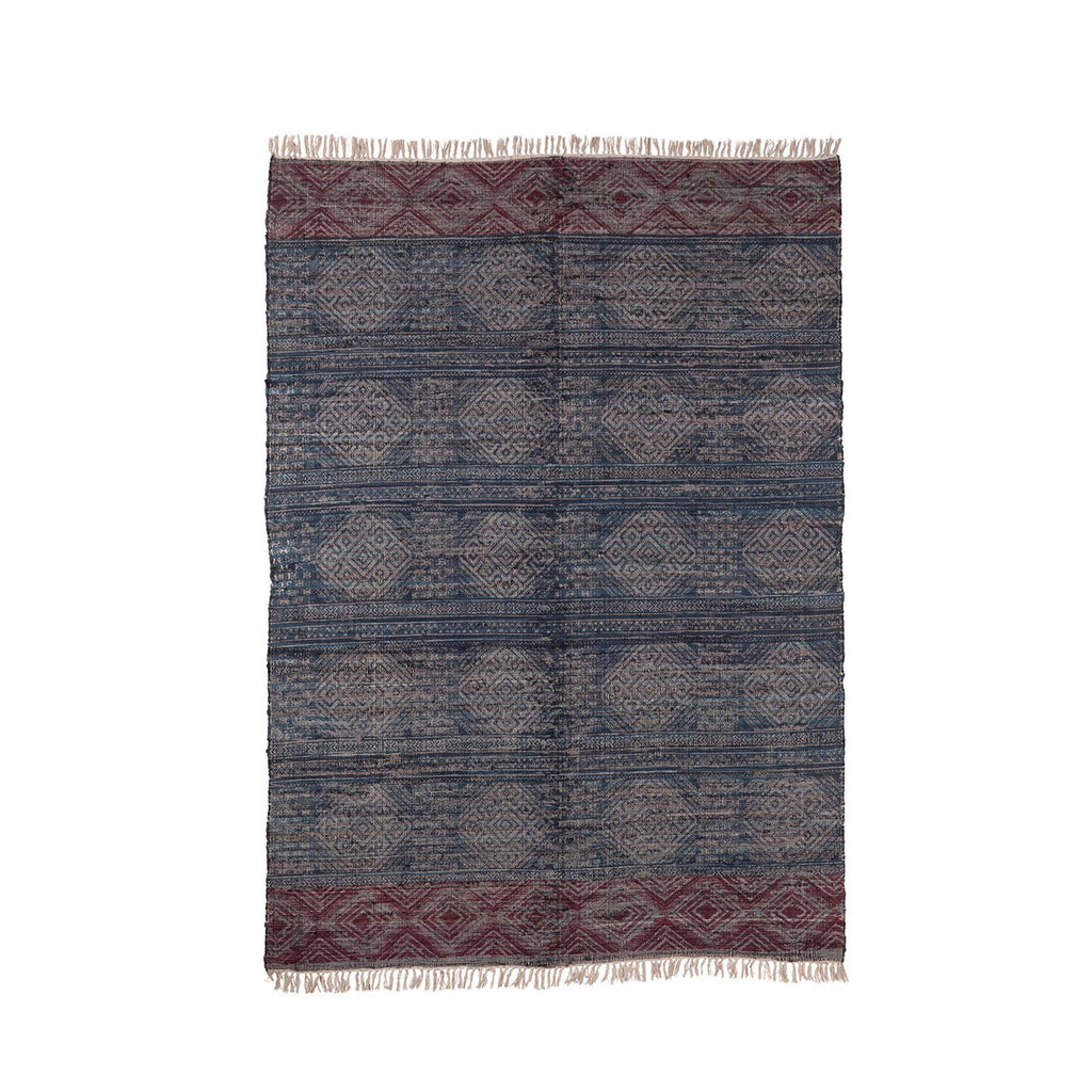 Austin Printed Rag Rug, 6' x 9' - Bombay Mercantile