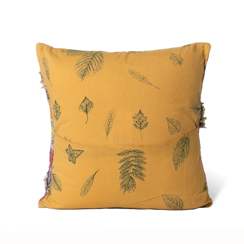Handstitched Flower Burst Pattern Pillow - Bombay Mercantile