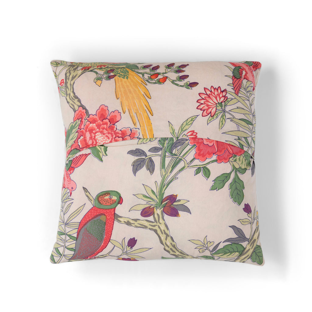 Embroidered Vine Pattern Pillow - Bombay Mercantile