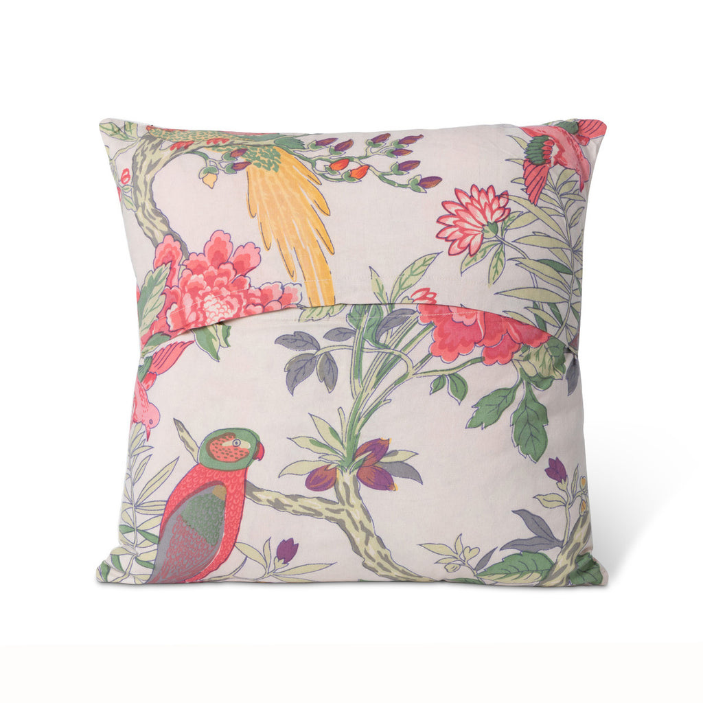 Embroidered Vine Pattern Pillow - Bombay Mercantile