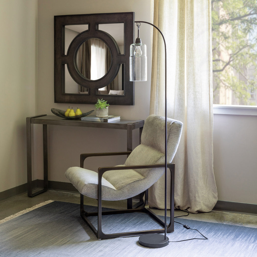 Glass Pendant Floor Lamp - Bombay Mercantile