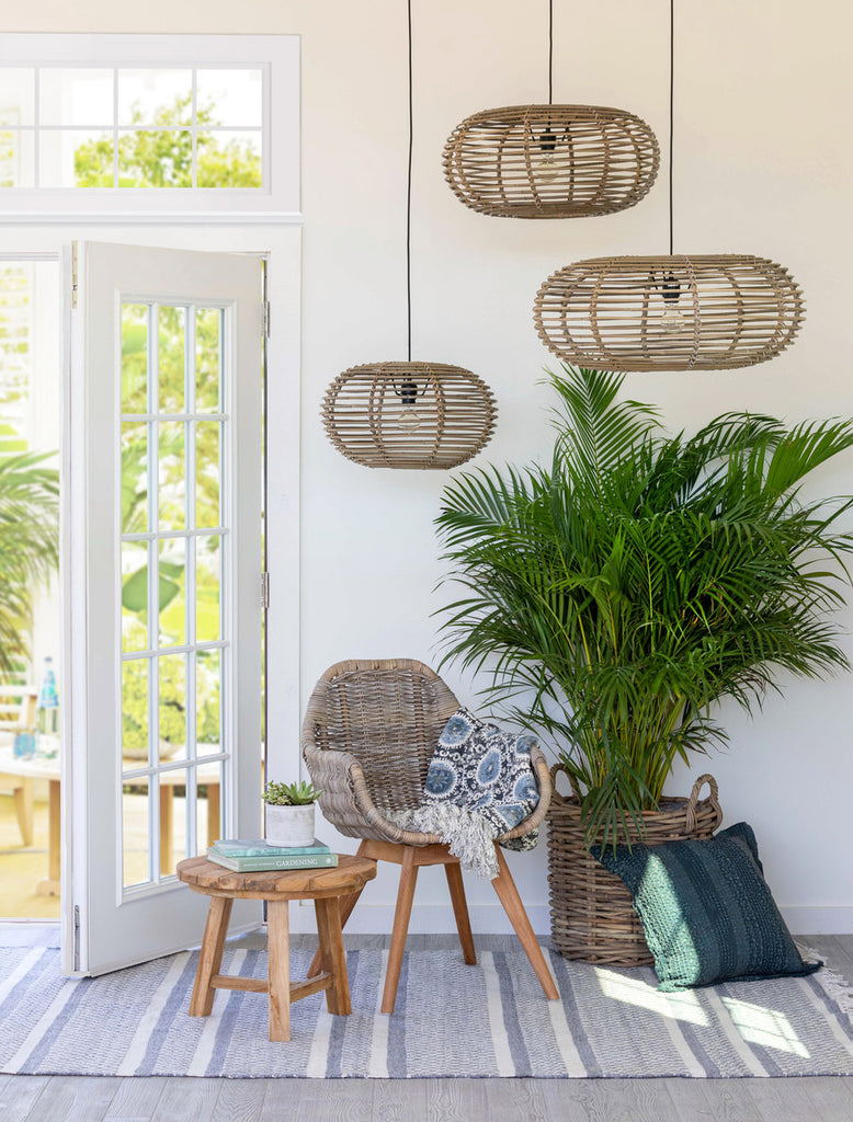 Kailani Rattan Pendant Light - Bombay Mercantile