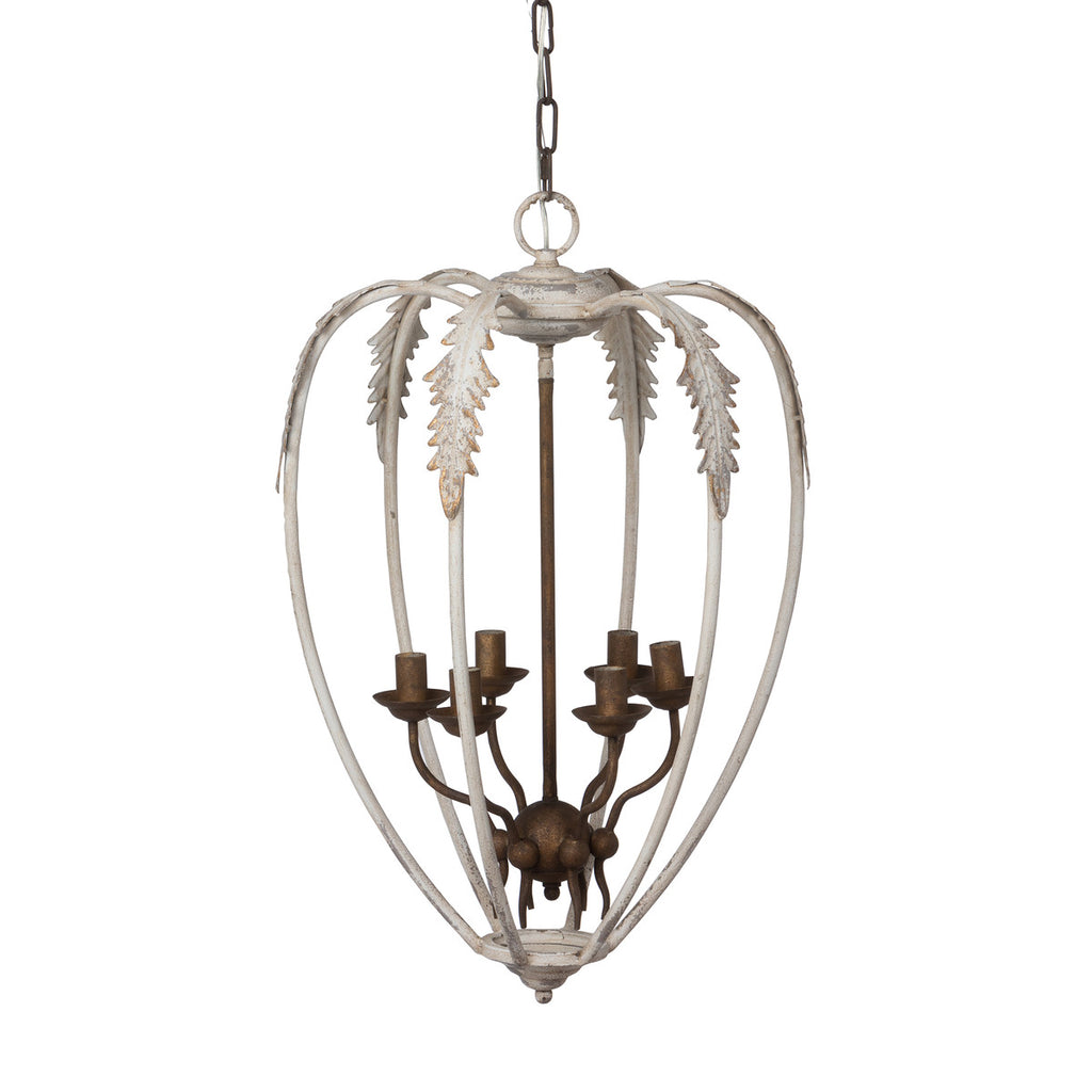 Gilded Folles Chandelier - Bombay Mercantile