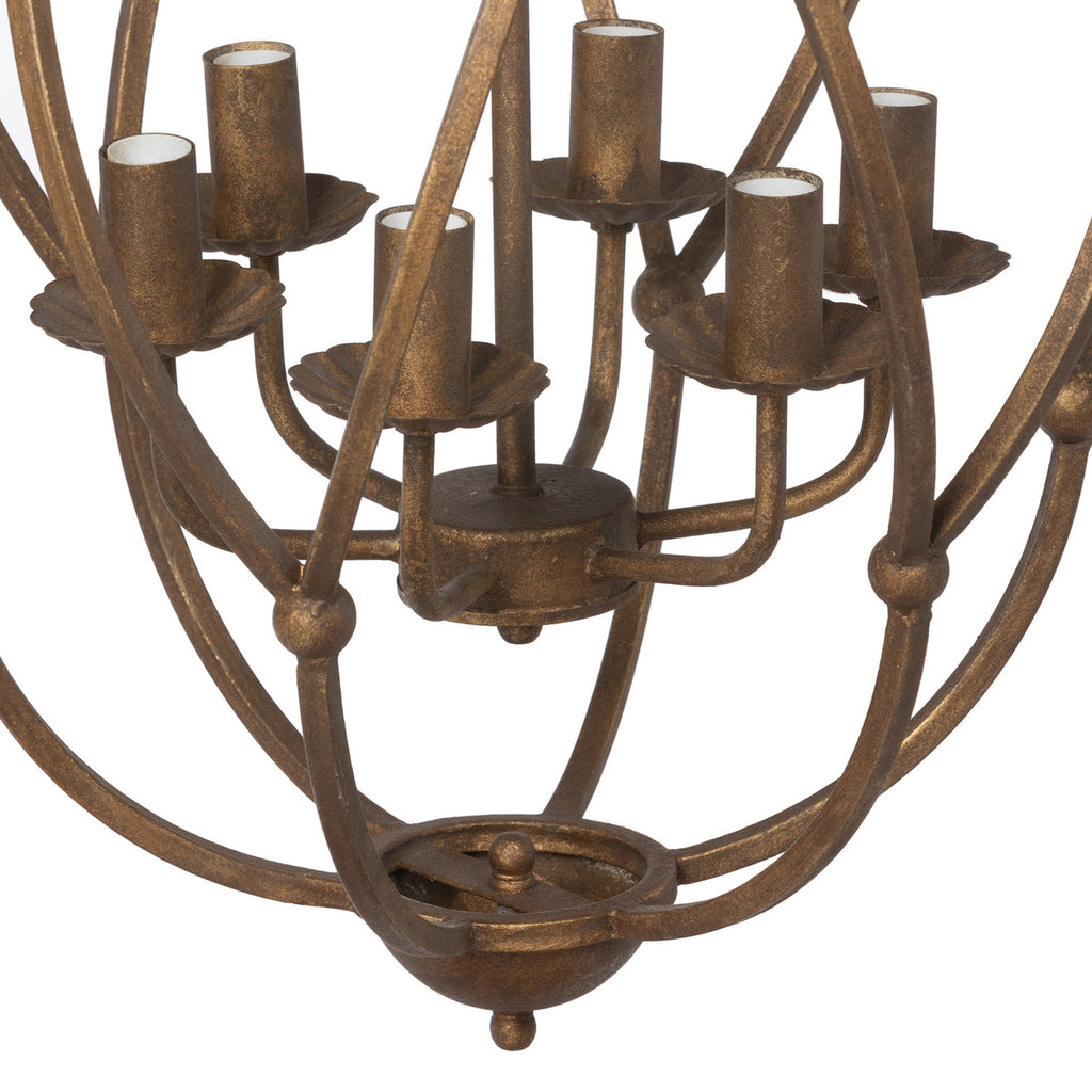 Raleigh Bronze Chandelier - Bombay Mercantile