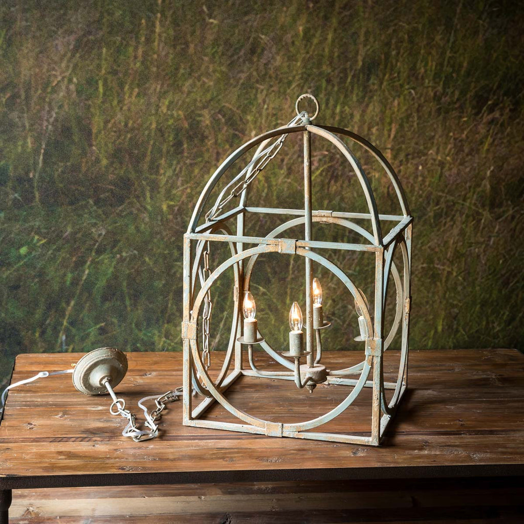 Metal Birdcage Chandelier - The Nifty Decor