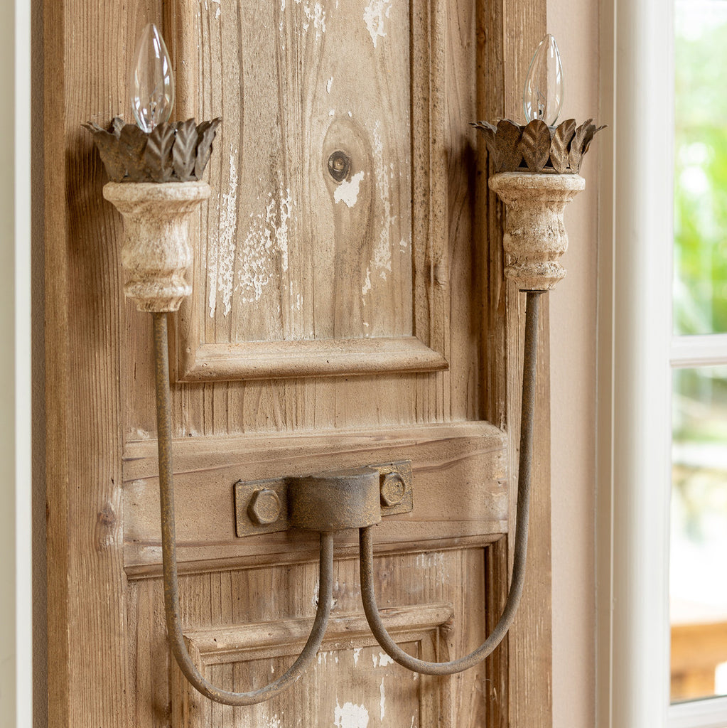French Panel Wall Sconce - Bombay Mercantile