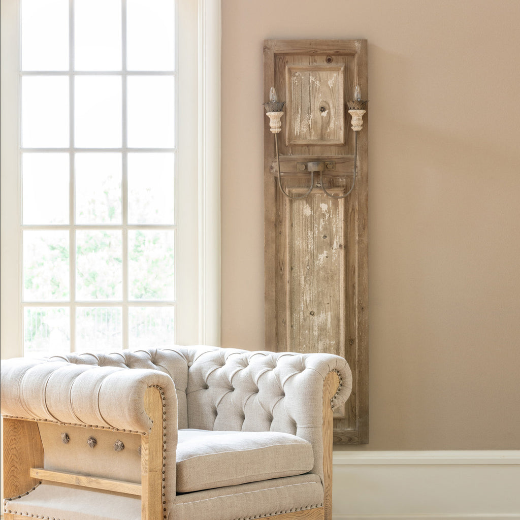 French Panel Wall Sconce - Bombay Mercantile