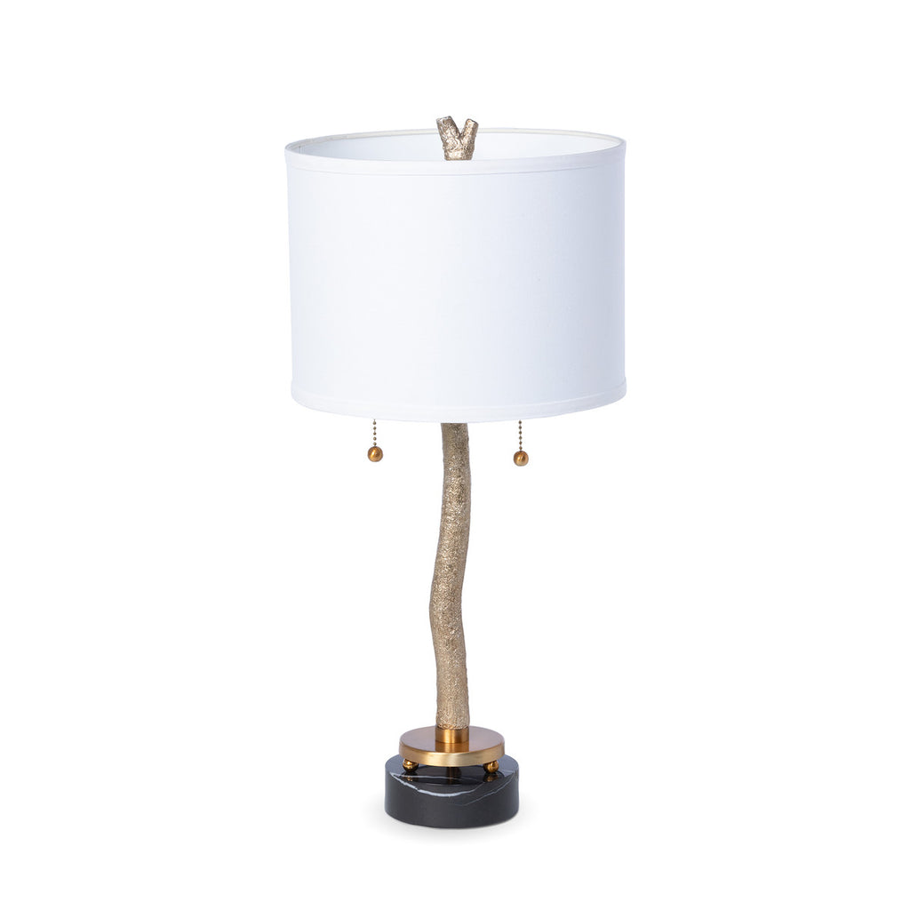 Marble Base Branch Lamp - Bombay Mercantile