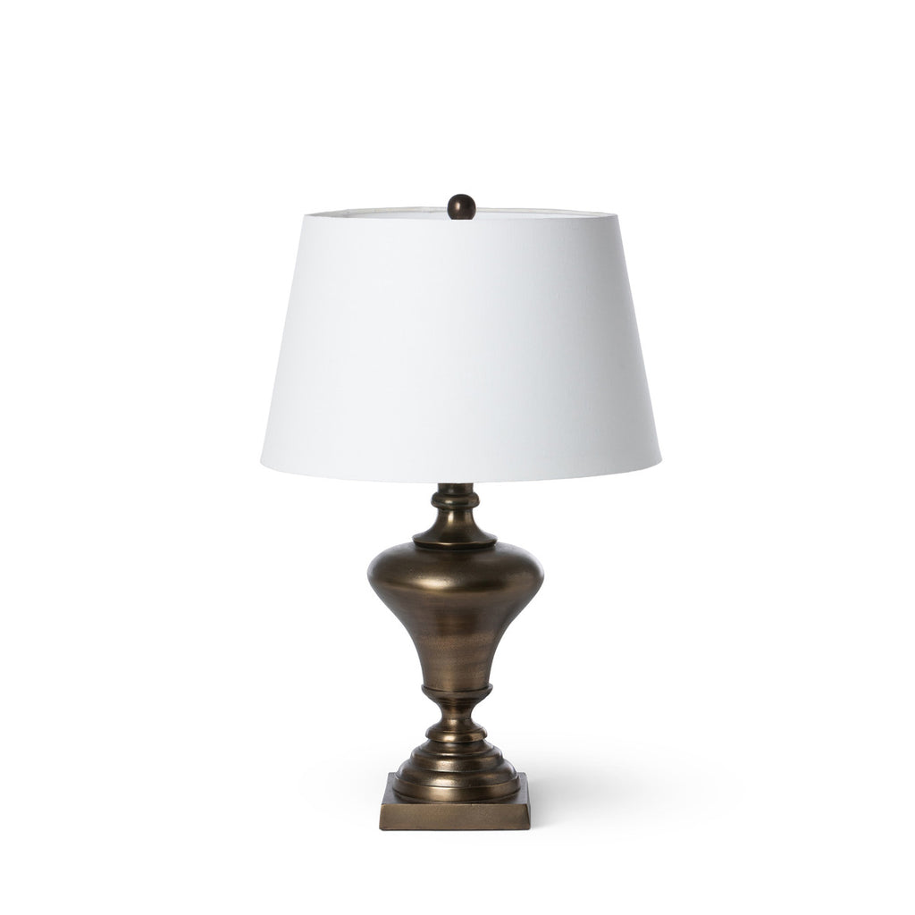Hensworth Cast Aluminum Lamp - Bombay Mercantile