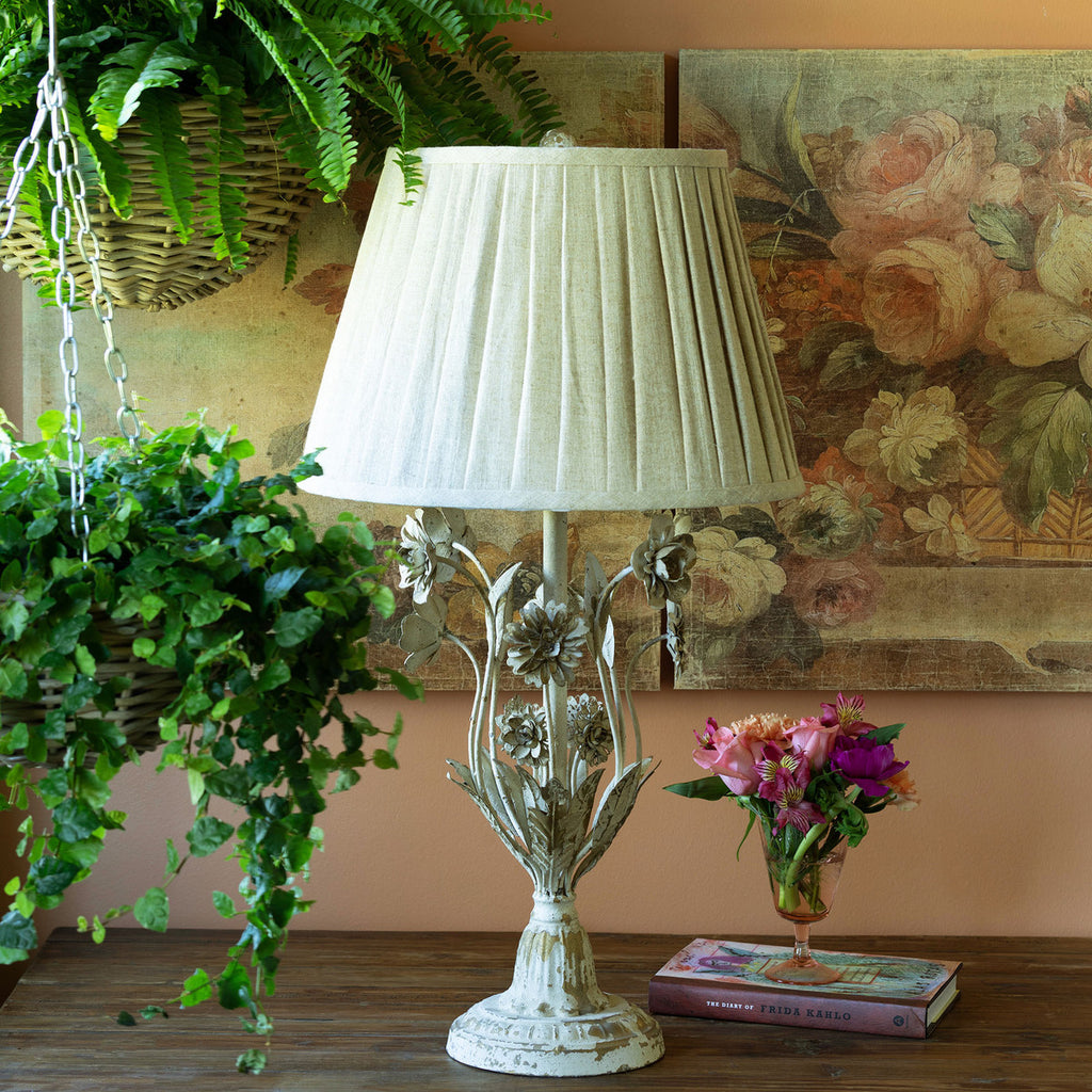 Metal Flower Lamp - Bombay Mercantile