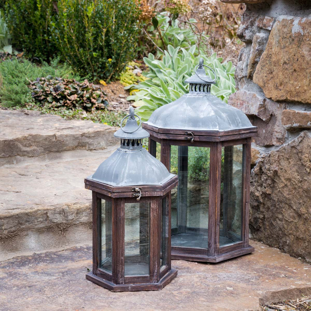 Villa Lanterns, Set of 2 - Bombay Mercantile