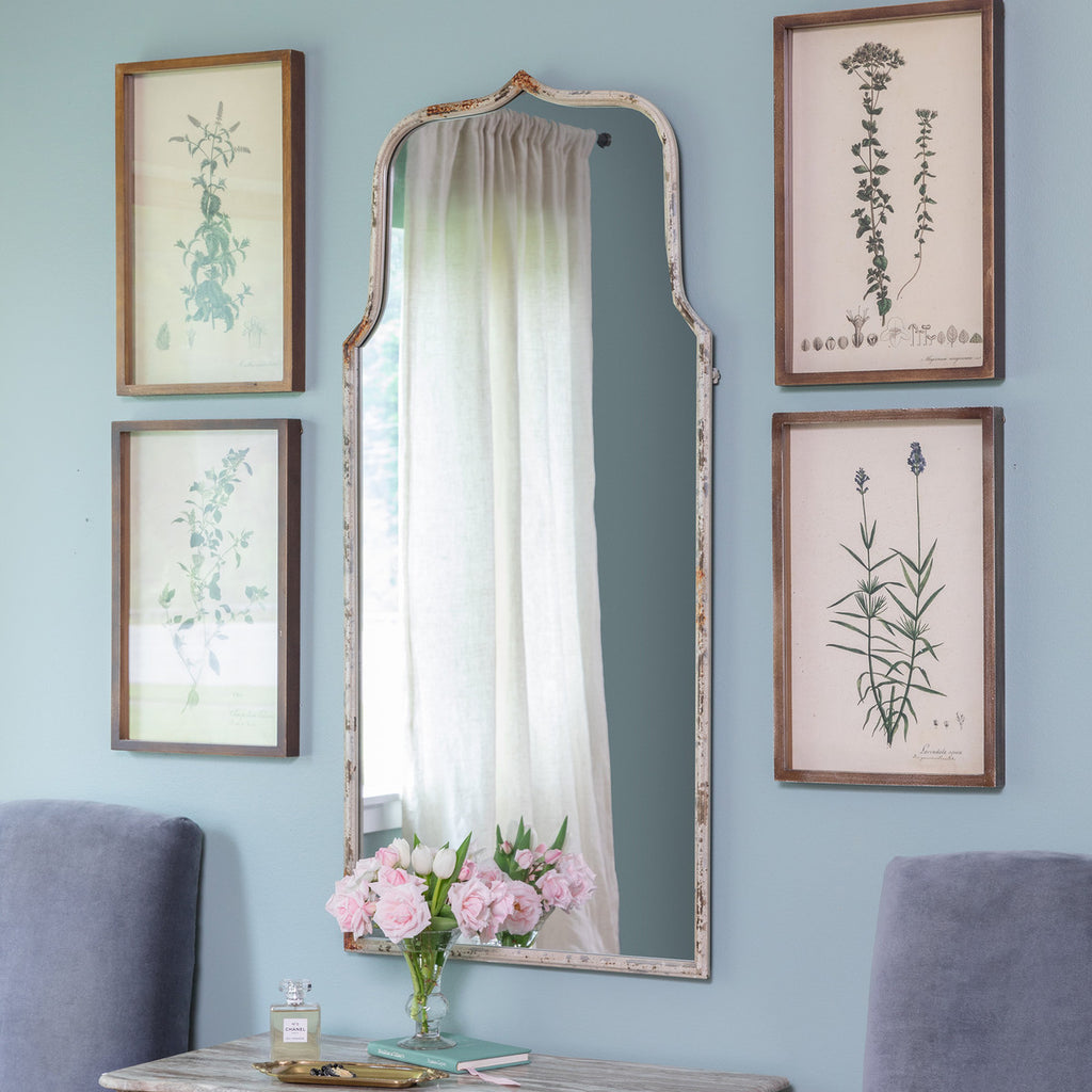 Metal Framed Keyhole Mirror - Bombay Mercantile