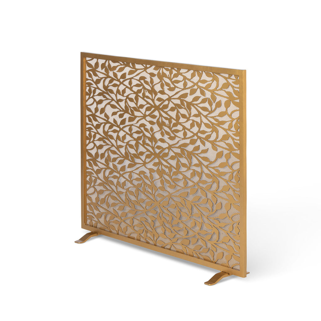 Floral Vine Pattern Fire Screen - Bombay Mercantile