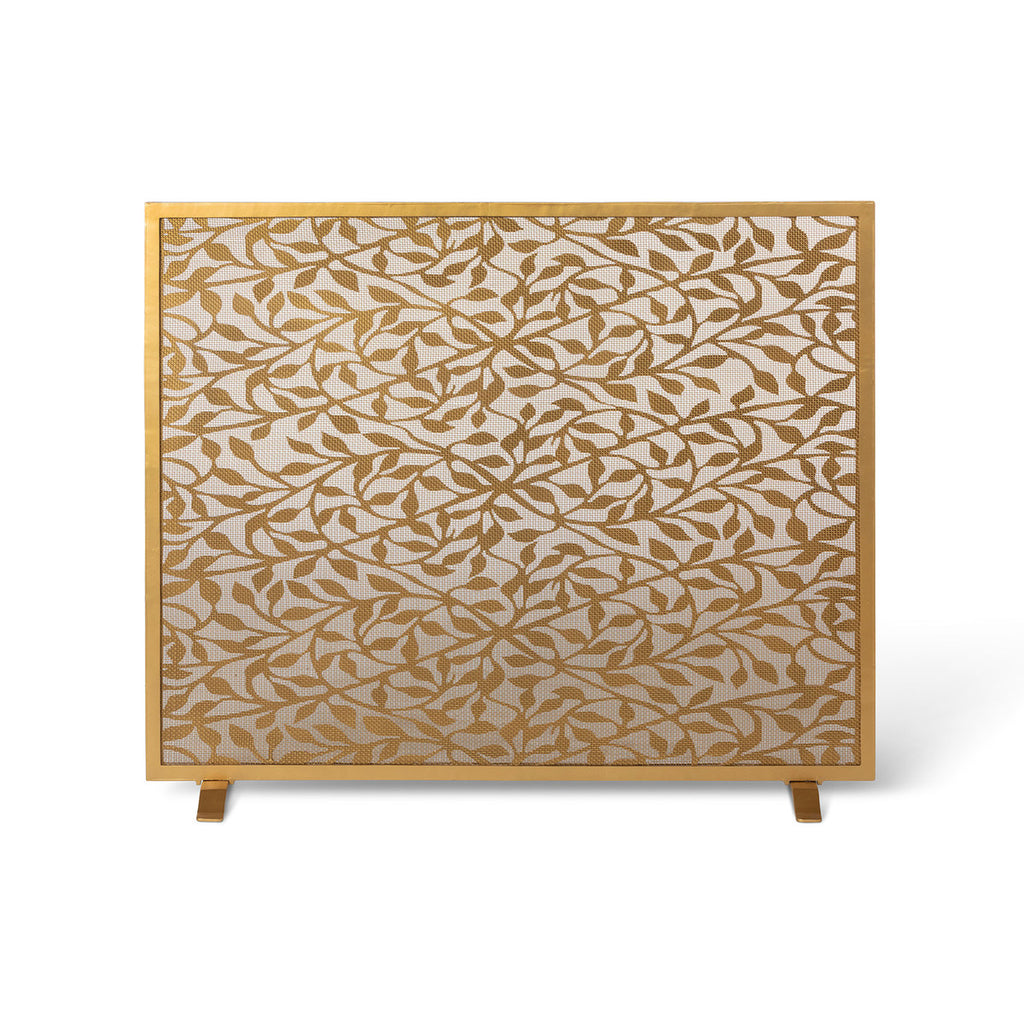 Floral Vine Pattern Fire Screen - Bombay Mercantile