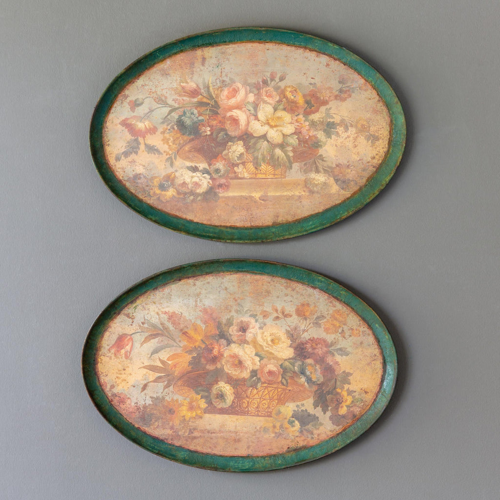 Oval Vintage Floral Prints, 2 Assorted Styles - The Nifty Decor