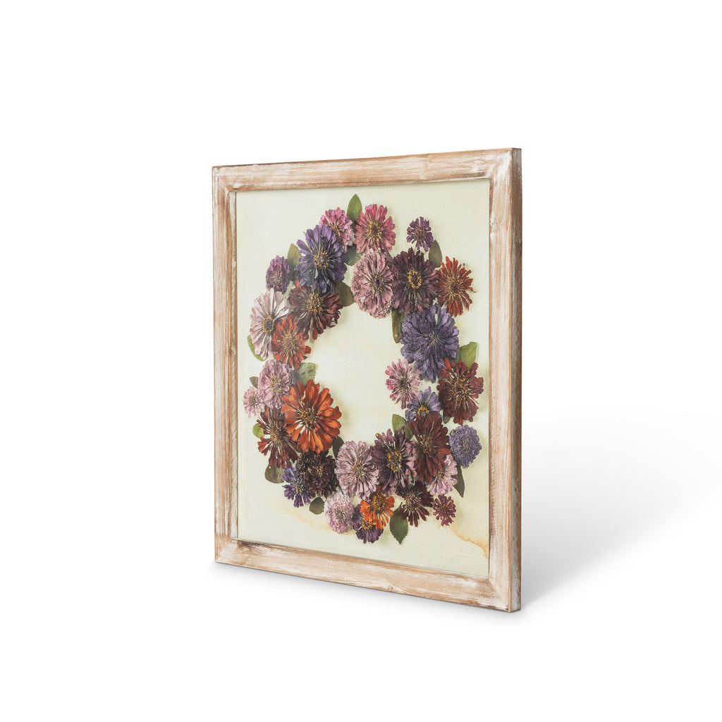 Dried Hydrangea Wreath Print - Bombay Mercantile