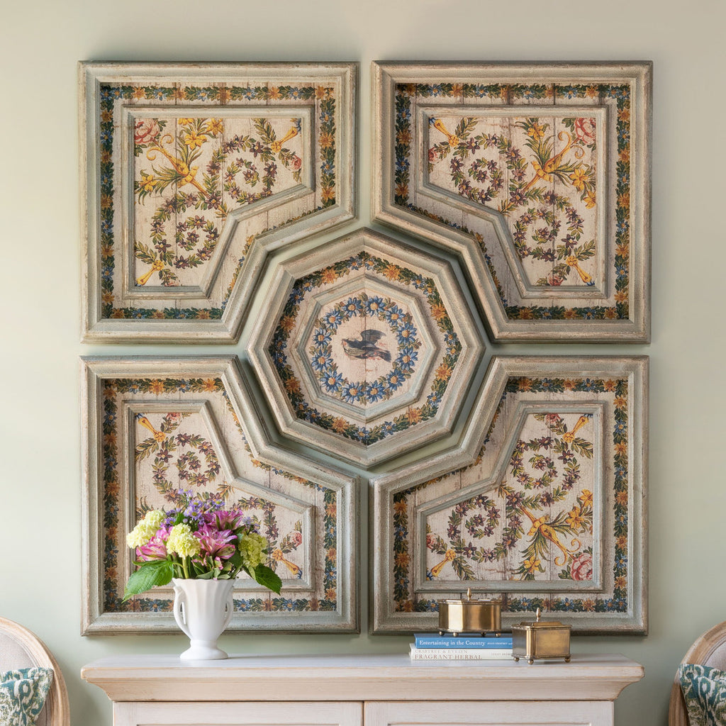 Flora Motif Pattern Tiles - Bombay Mercantile