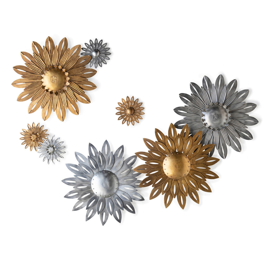 Aged Copper Wall Sunflower - Bombay Mercantile