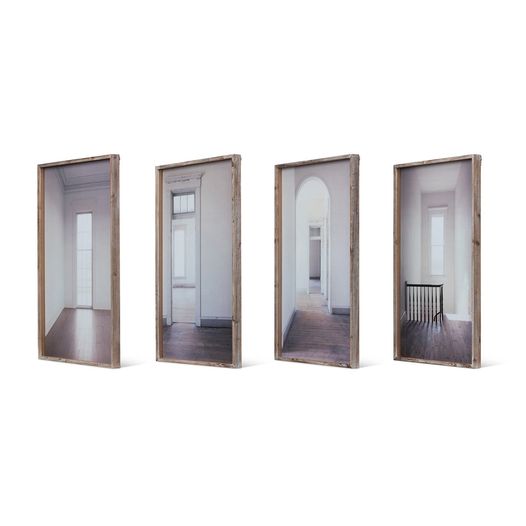 Vestibule Framed Prints, 4 Assorted Styles - Bombay Mercantile