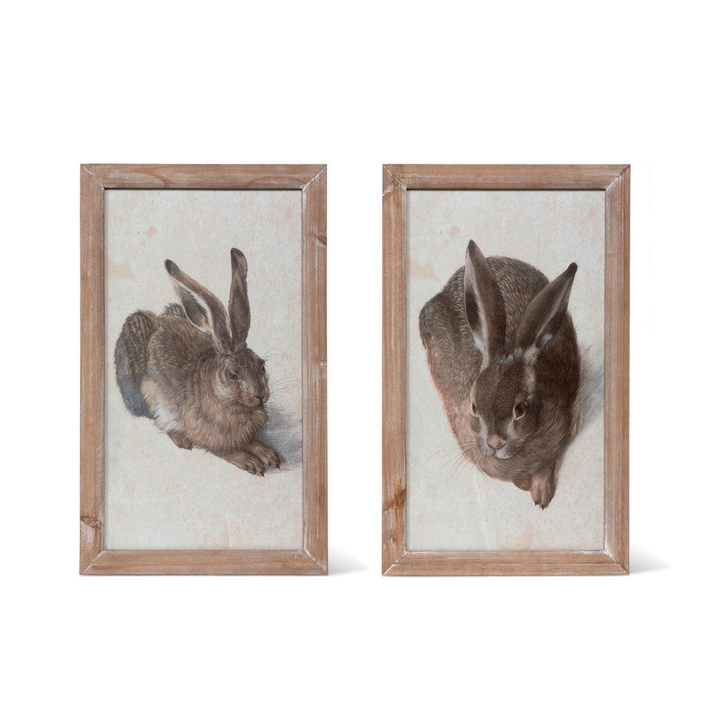 Garden Rabbit Framed Print, 2 Assorted Styles - Bombay Mercantile