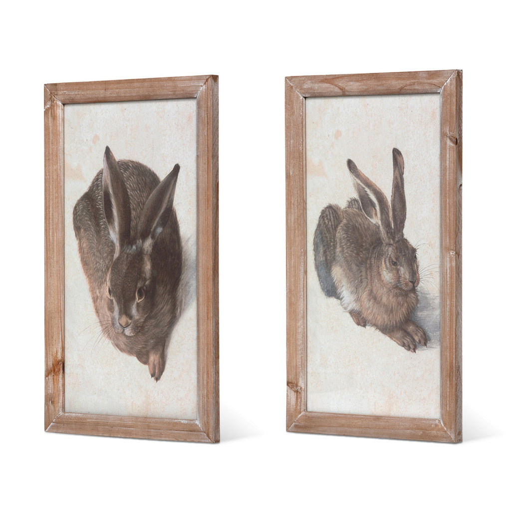 Garden Rabbit Framed Print, 2 Assorted Styles - Bombay Mercantile
