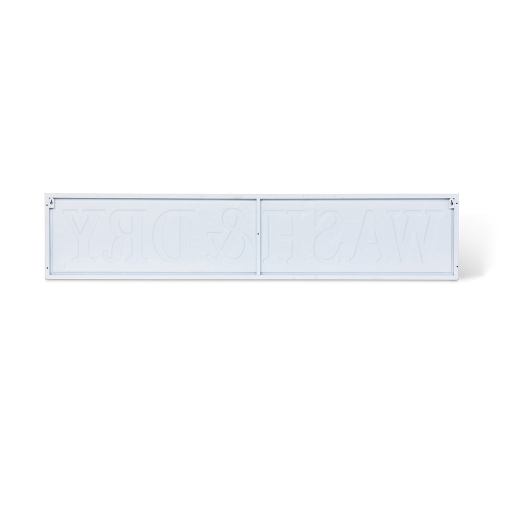 Embossed Metal Wash & Dry Sign - Bombay Mercantile