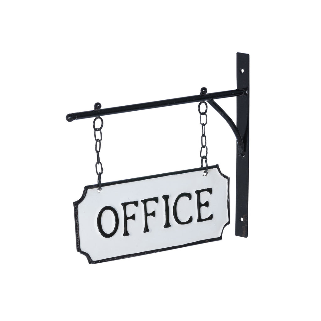 Metal Office Sign with Hanging Display Bar - Bombay Mercantile