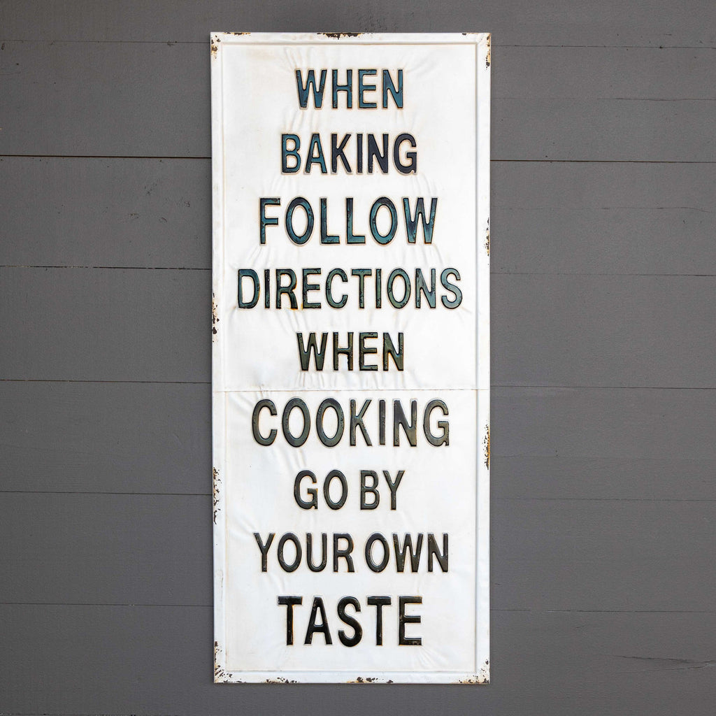 Metal Cooking Sign - The Nifty Decor