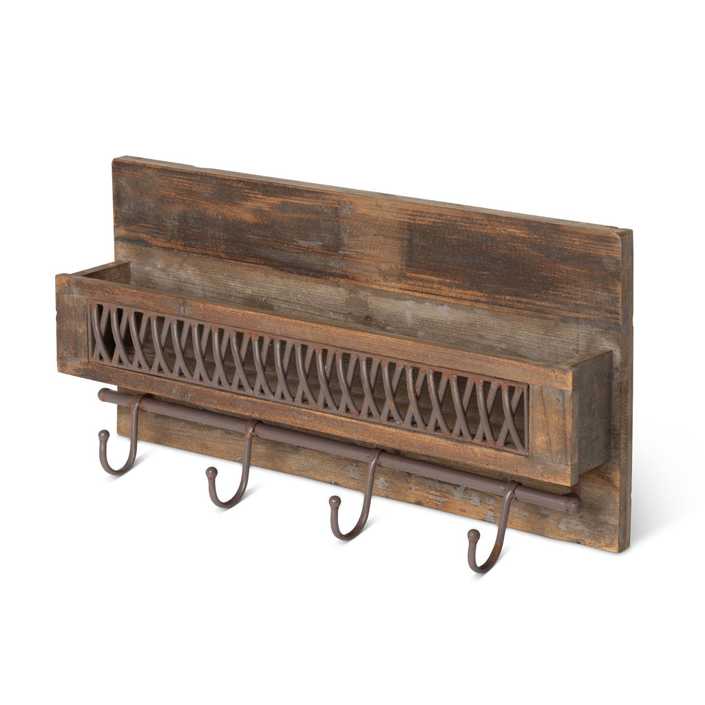 Iron Lattice Shelf Rack - Bombay Mercantile