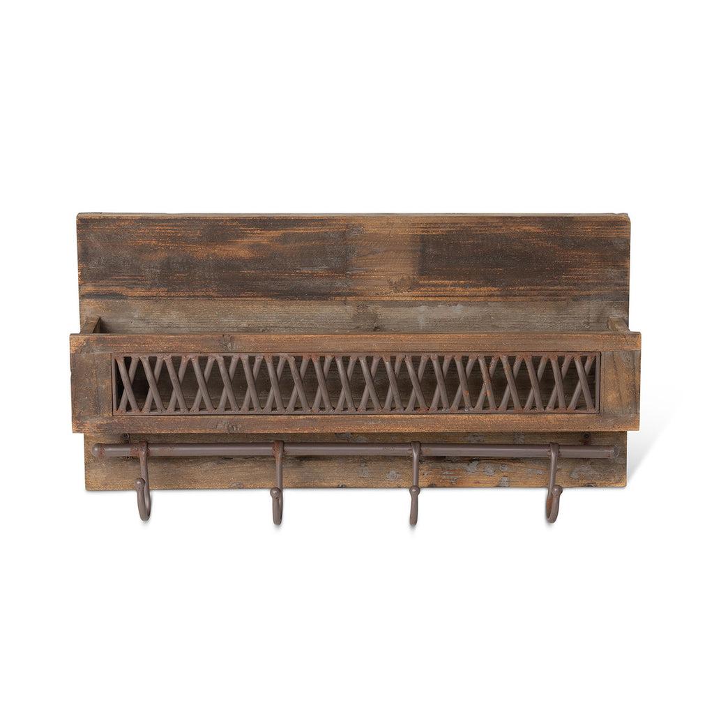 Iron Lattice Shelf Rack - Bombay Mercantile