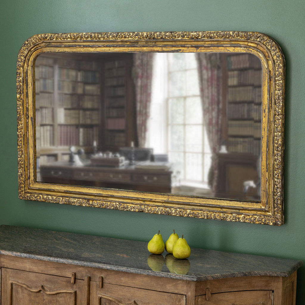 Carved Wood Entry Mirror - Bombay Mercantile